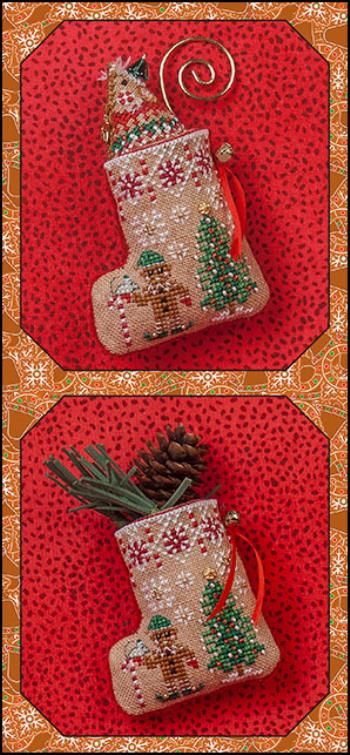 Gingerbread mouse elf stocking