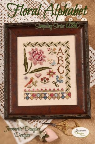 Floral alphabet ABC