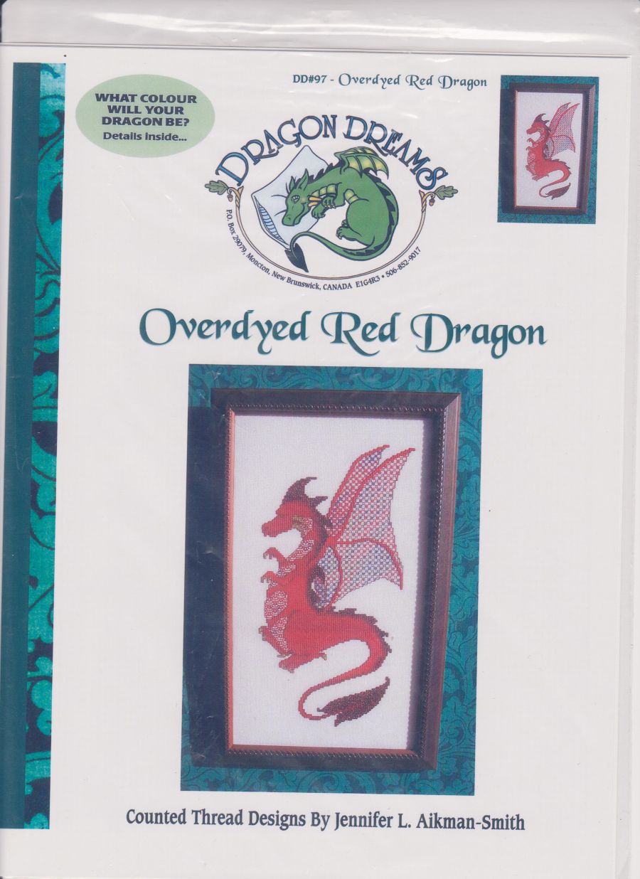 Overdyed red dragon