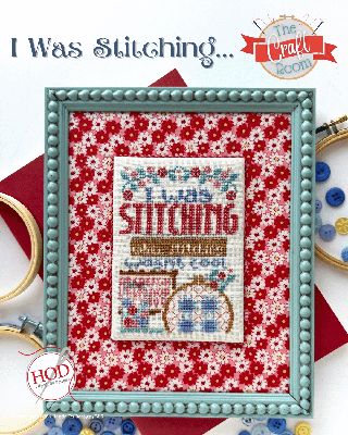 I was stitching