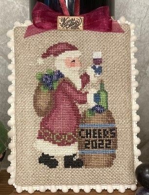 Rustic wine lover's Santa