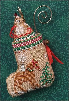 Gingerbread mouse reindeer stocking