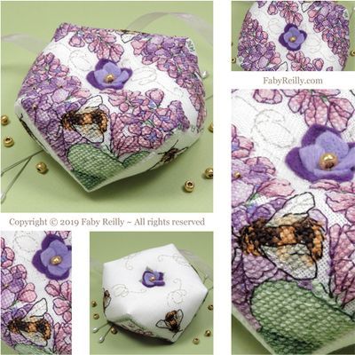Lilac biscornu