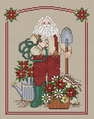 Poinsettia Santa