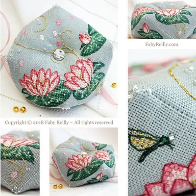 Lotus Flower Biscornu
