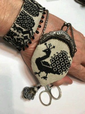 Peacock purse and bracelet